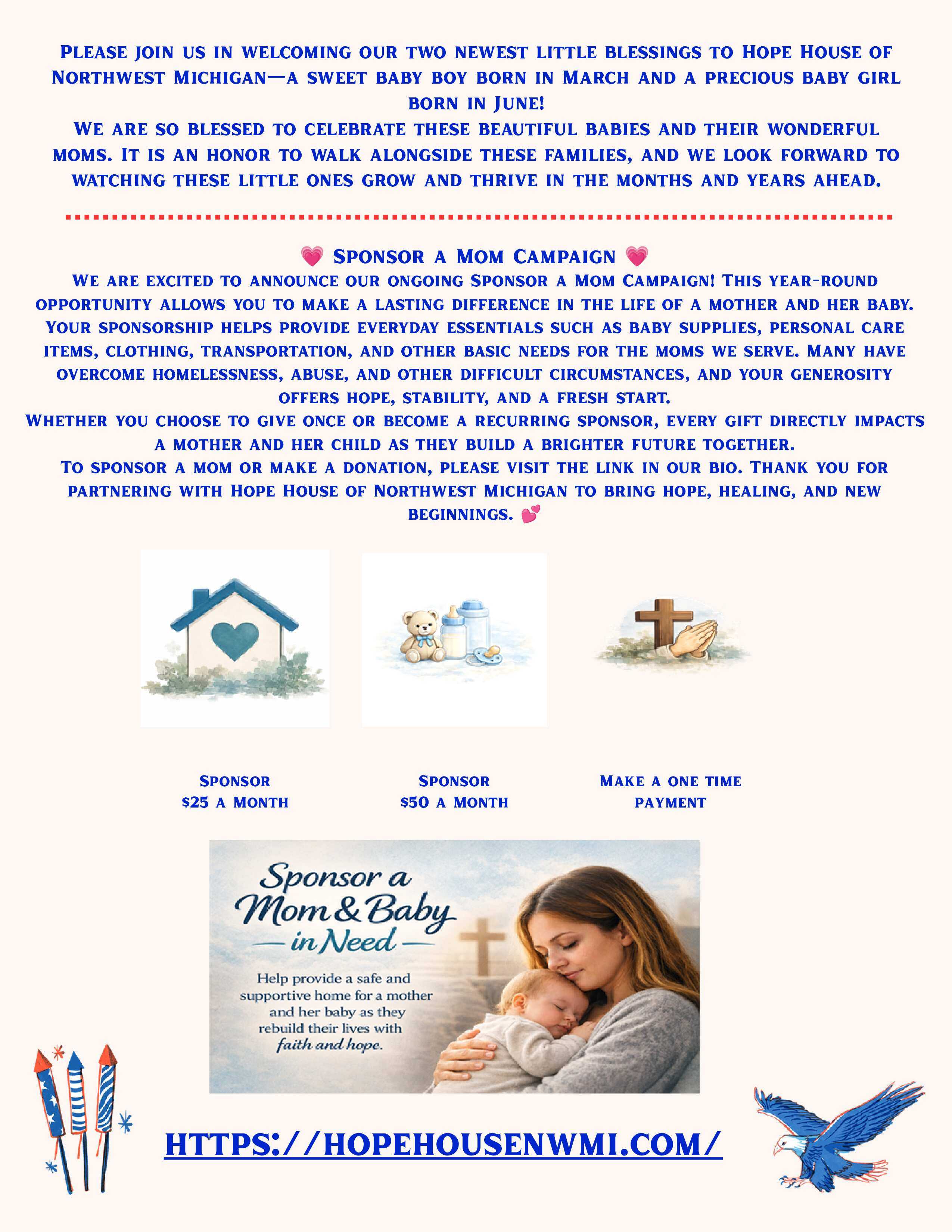 Current Hope House Newsletter