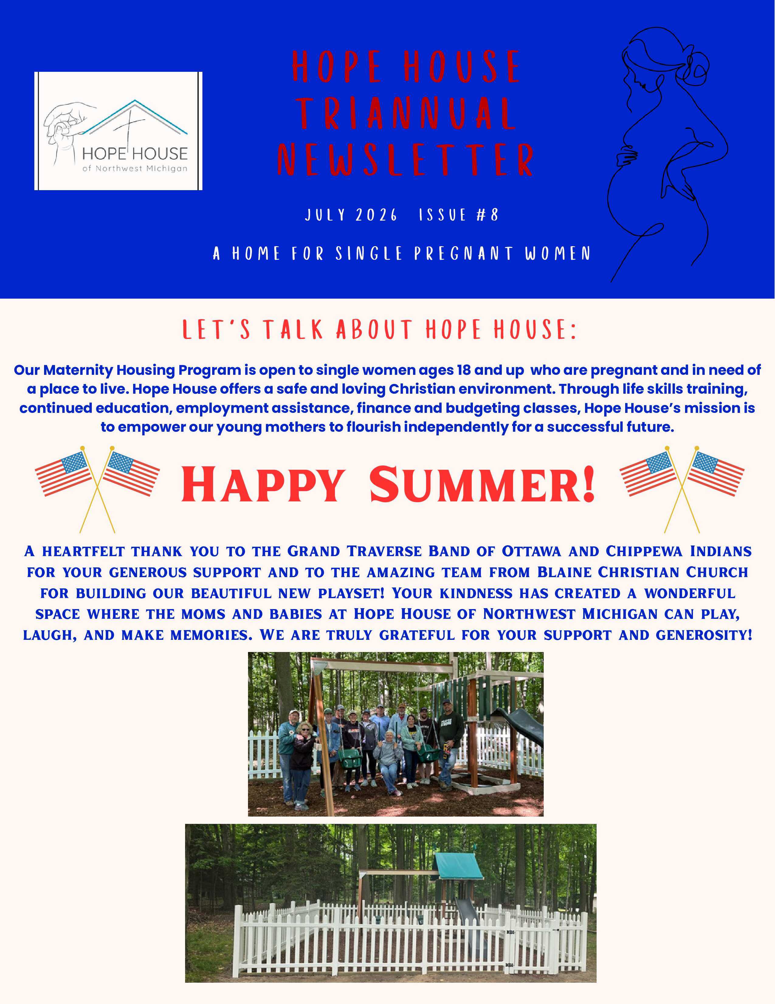 Current Hope House Newsletter